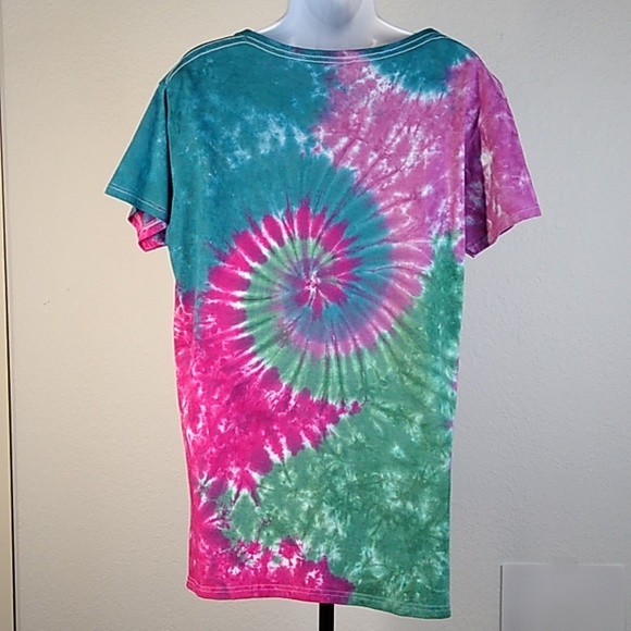 New Ladies S/S Tiedye T-Shirt XL - Picture 4 of 5